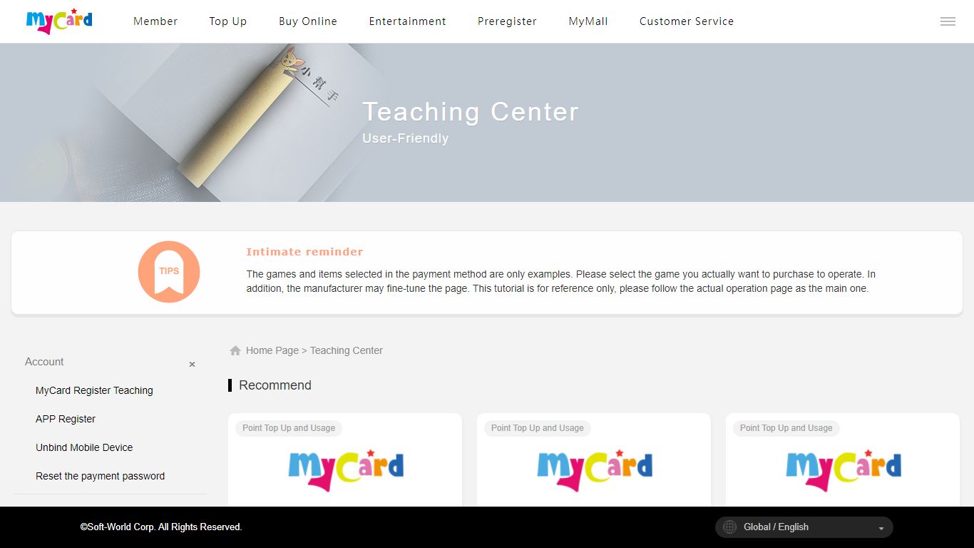 MyCard – Teaching Center